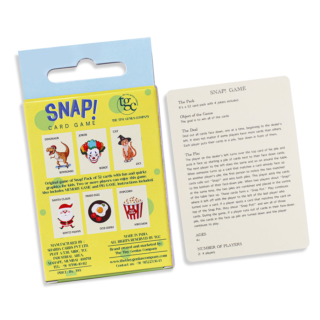 Snap Playing Card Game