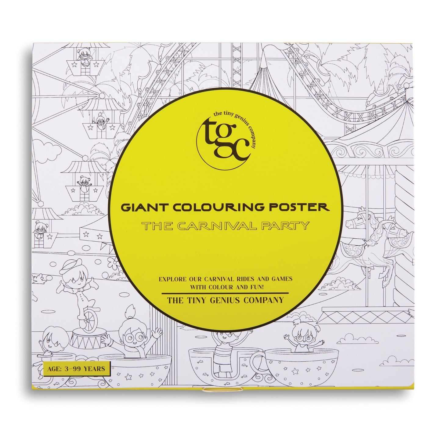 The Carnival Party Colouring Poster