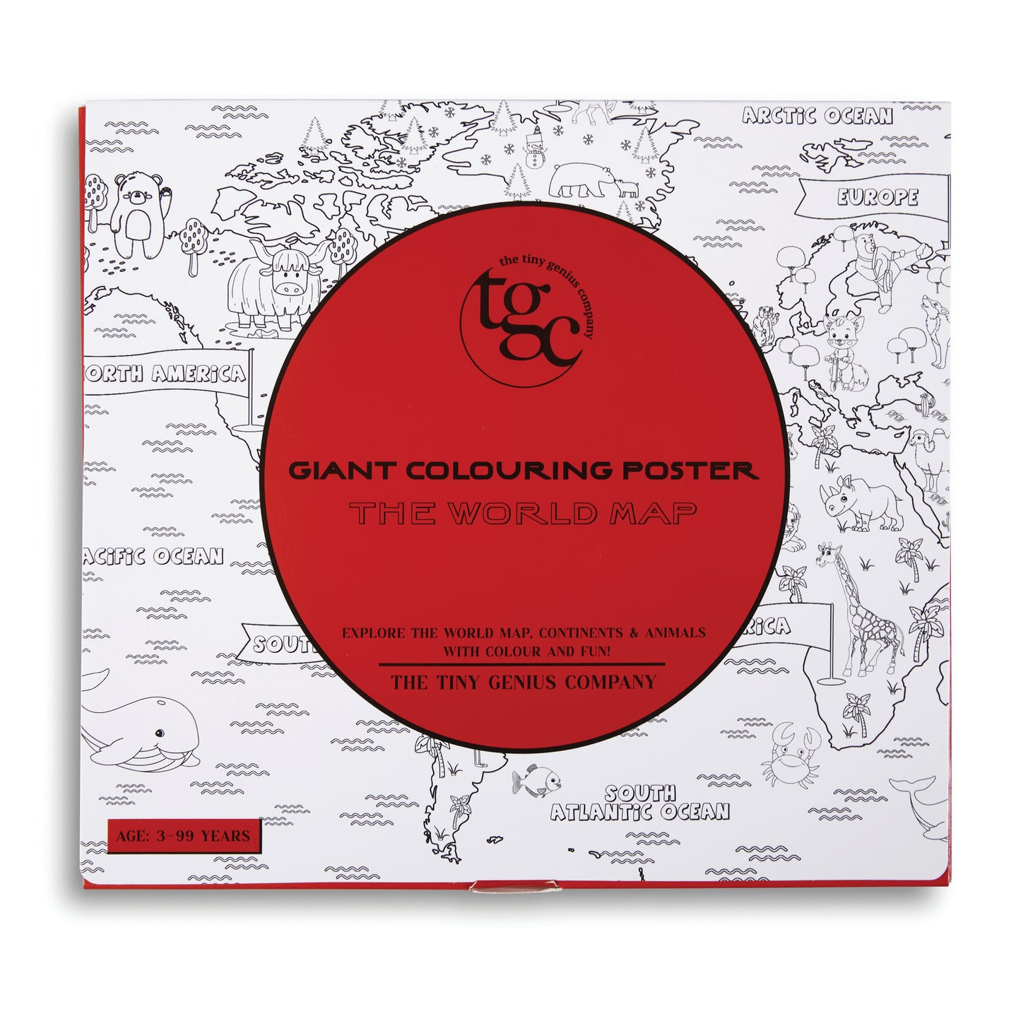 The World Map Colouring Poster