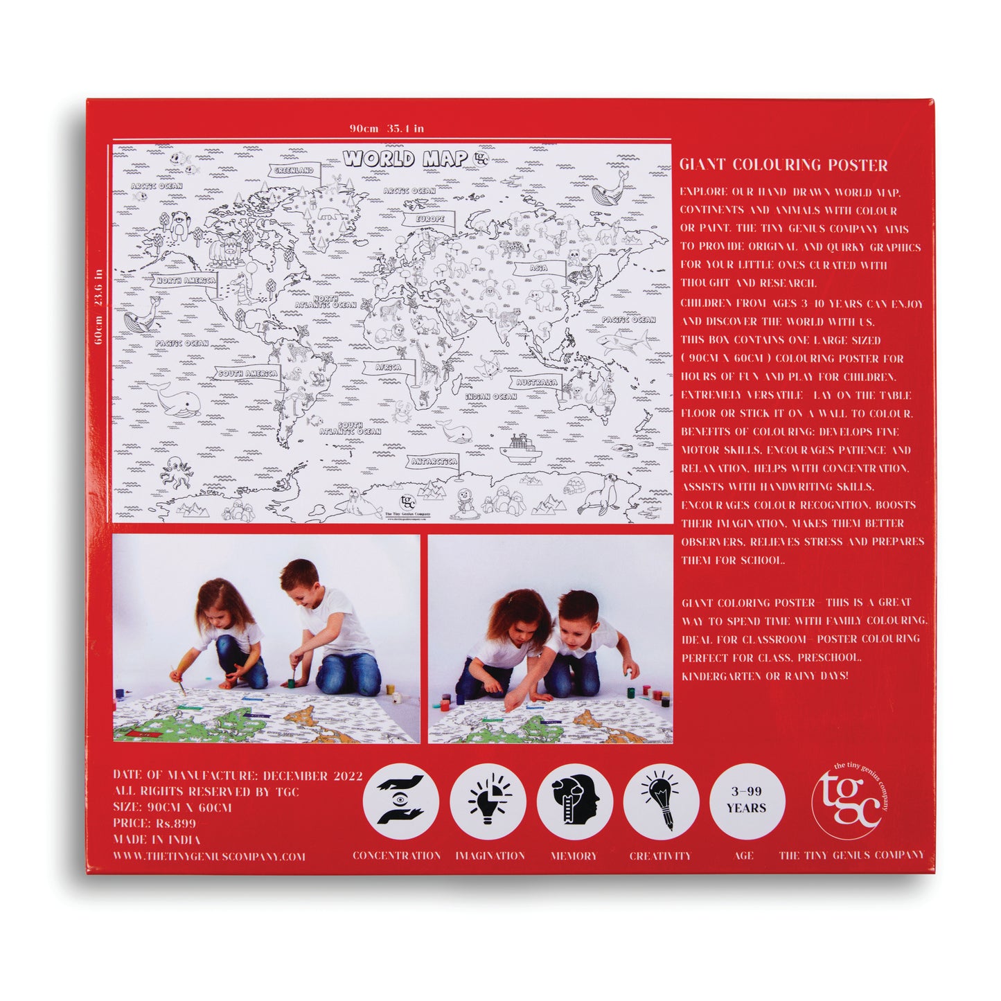 The World Map Colouring Poster