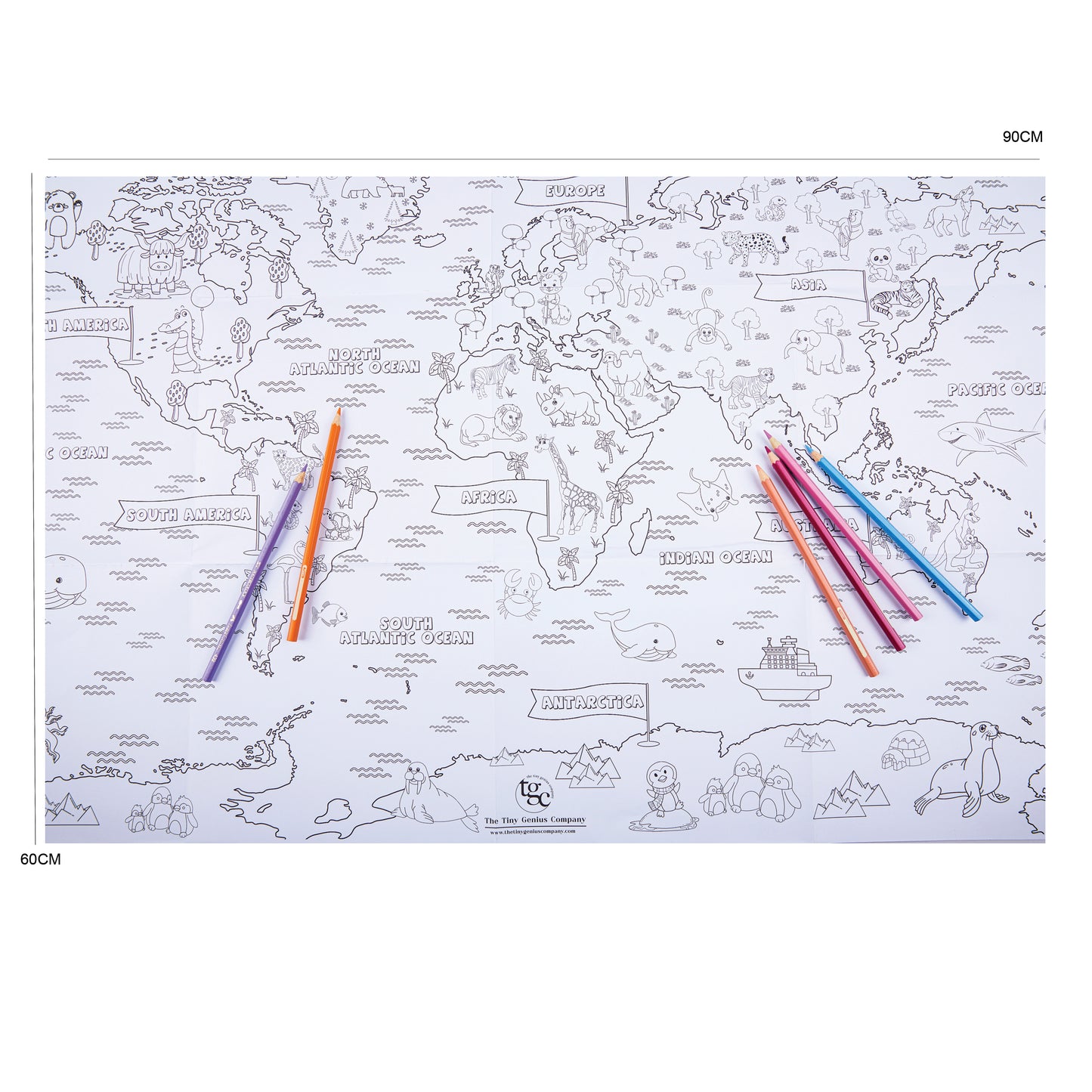 The World Map Colouring Poster